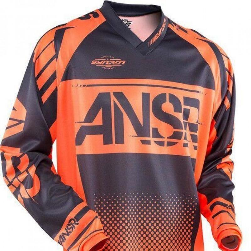 Mens Long Sleeve Mountain Bike Riding Jersey Off-Road Cycling Use