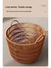 Waterproof Imitation Rattan Laundry Hamper - Large Capacity for Bathroom or Bedroom