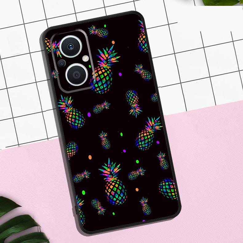 Tropical Pineapple Case For OPPO Reno 13F 12F 11F 8T 7 8 10 11 12 13 Pro OPPO Find X8 X6 Pro X3 X5 Lite Cover