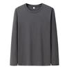 T-shirt voor Mannen Katoen Lange Mouw T-shirts Effen Kleur Mannenkleding Volledige Mouw voor Lente en Herfst Ondershirts