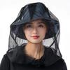 Mosquito Head Net Fine Mesh Face Netting with Drawstring for Hats Breathable Face Shield for Men Women Protection from Midges Insects Gnats