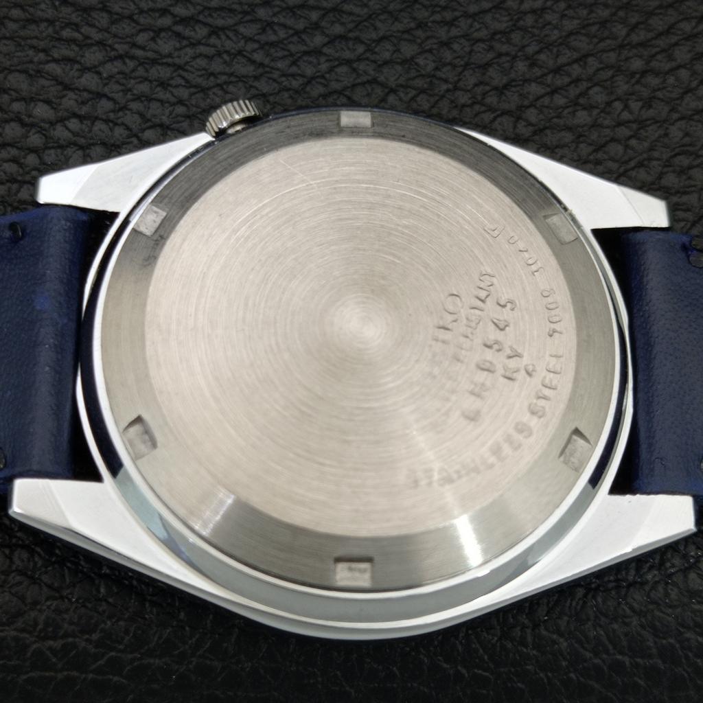 AUTOMATIC VINTAGE REFURBISHED SEIKO EXPO 70 JAPAN MENS BLUE DIAL WATCH A445589-1