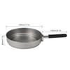 1100ml Titanium Fry Pan Ultralight Grill Frying Pan with Folding Handle for Outdoor Cooking Camping Hiking Backpacking