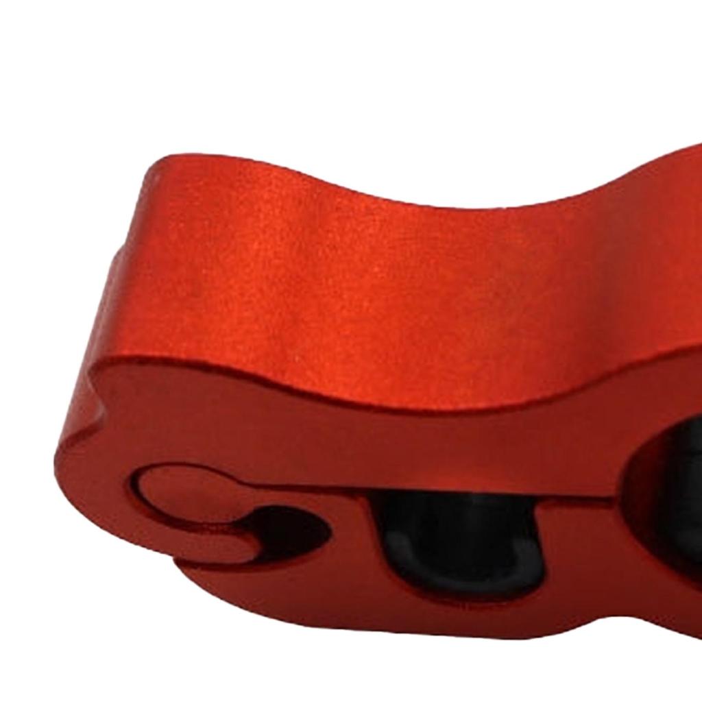 Motorcykelhandtagslås Stöldskydd CNC Aluminium Styrhandtagslås för Dirt Bike Moped Scooter ATV Rött