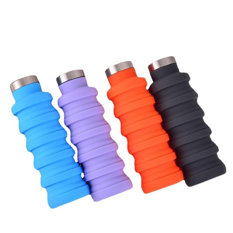 Silicone Cup Retractable Kettle Foldable Water Cup Outdoor Activity Athletic Trip Lightweight Water Bottle Water Cup Tumbler Kettle