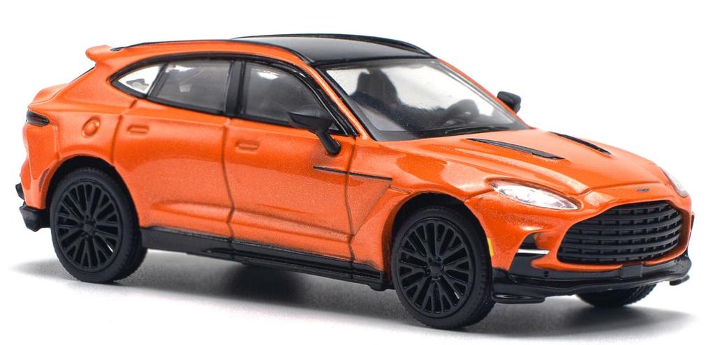 POP RACE ASTON MARTIN DBX 707 COSMOS ORANGE Completed Product 1/64 -