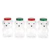 500ml Tragbare Cartoon-Bären Transparente Flaschen Klare Milchtee Kaffee Flasche Für Bubble Tea Saft Milchshake Partyzubehör
