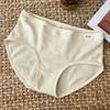 Ladies Spring and Autumn Fresh Solid Color 7A Antibacterial Crotch Comfortable Breathable Sweat Triangle Briefs