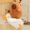 Delightful Capybara Plush Hanging Keychain Made From Luxurious Mink Plush Fabric