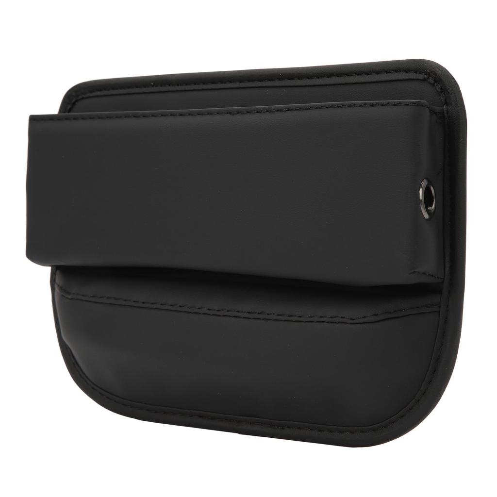 Car Seat Gap Organizer PU Leather Front Multifunctional Seat Console Side Storage Box Pocket Gap Filler Straight Type