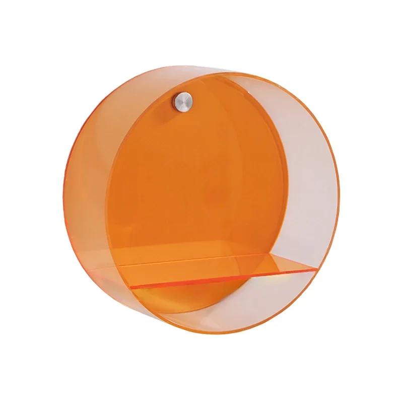 Estante de Figuras de Pared Acrílico Caja Ciega Muñeca Soporte de Exhibición Redondo Estante de Pared Circular para Figuras y Decoraciones