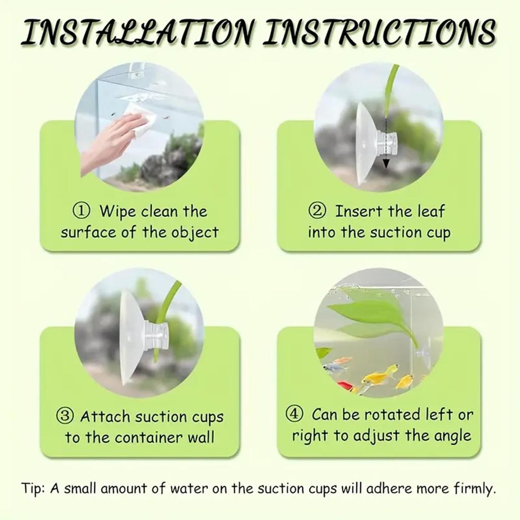 Frog Habitat Leaf Suction Cup Tank Terrarium Realistic Leaf Reptile Basking Area Resting Terrace for Geckos Frog Tank Decor