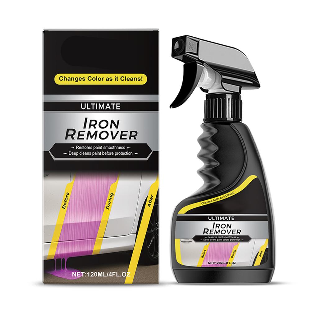 Car Rust Remover Car Wheel Care Quick Remover Car Exhaust Pipe Rust Removal Spray Clean Metal Iron Powder Stains