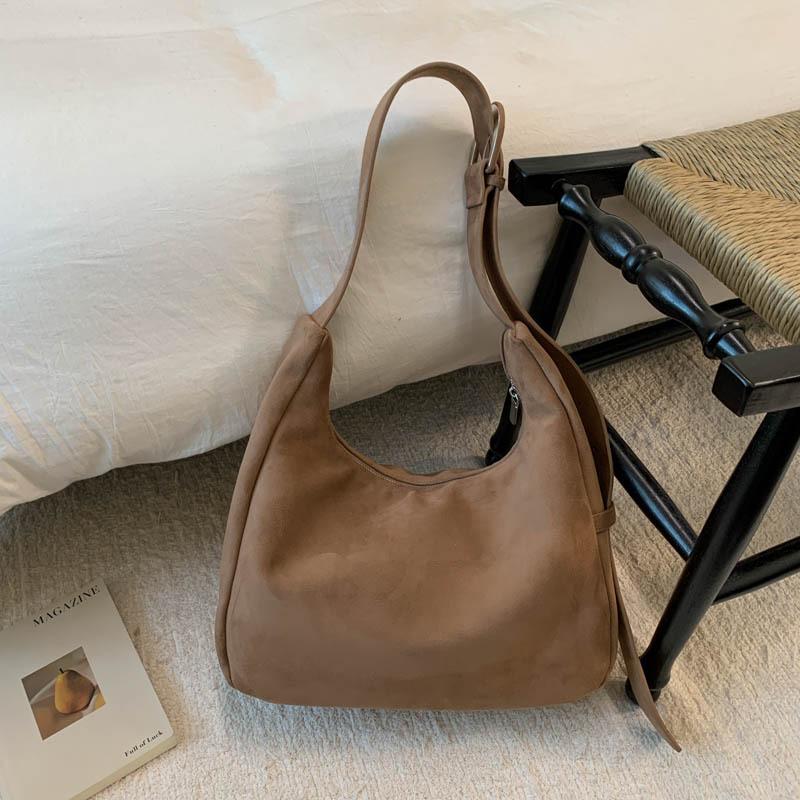 

Commuter mother and child tote bag winter simple suede shoulder bag women s large-capacity women s bag хакі