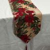 Pattered Contrast Color Christmas Table Runner Tree Red Xmas Desktop Decoration Snowman Smooth Linen Table Cover Christmas Eve