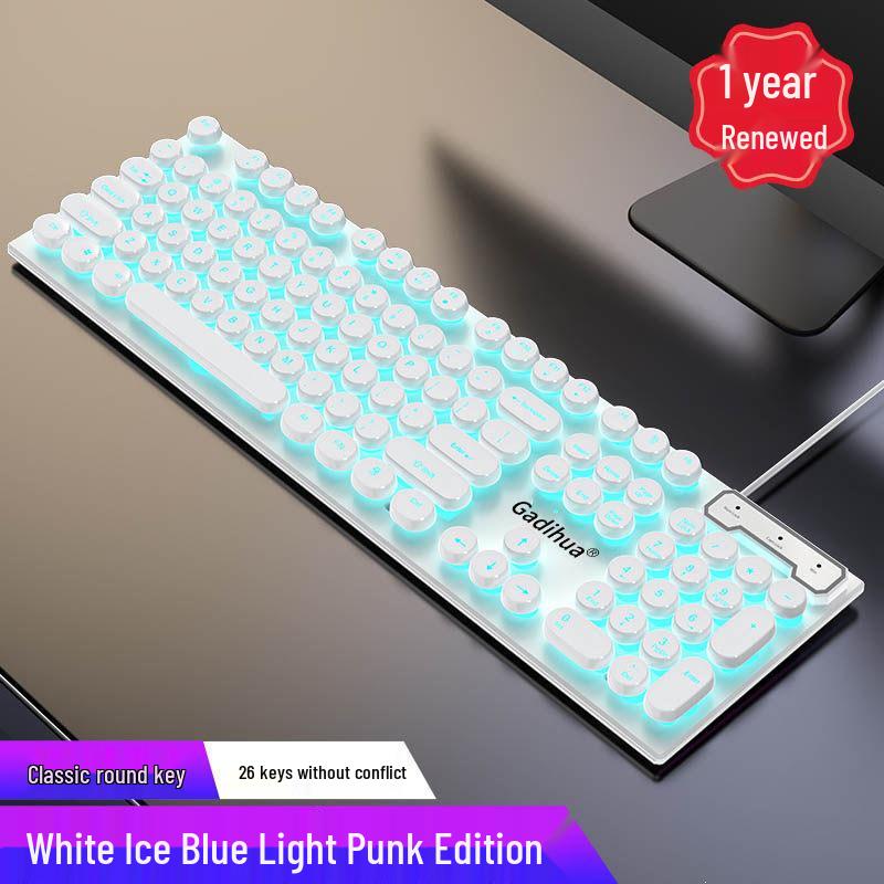 USB Wired Mechanical Feel Keyboard for Gaming and Office