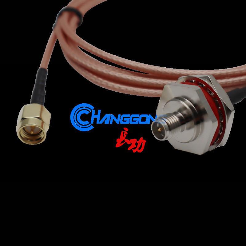 Large M16-SMA-K Female Reverse Polarity to SMA-J Male Adapter with Waterproof Gasket for AP Bridge Connection