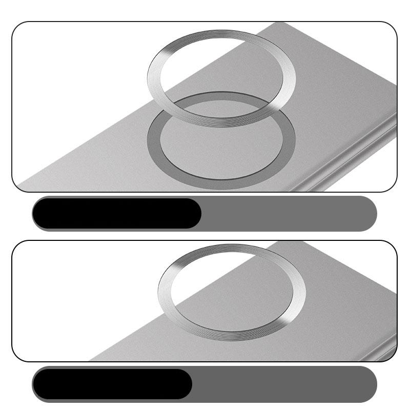 For Magsafe Magnetic Wireless Charging Solid Color Plating Not Border Phone Case For Samsung Galaxy Fold 6 5 4 3 Bumper Cover