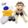 Parent-child Interaction Toy Jeffy Hand Puppet with Removable Tops Shoes Adventure Game