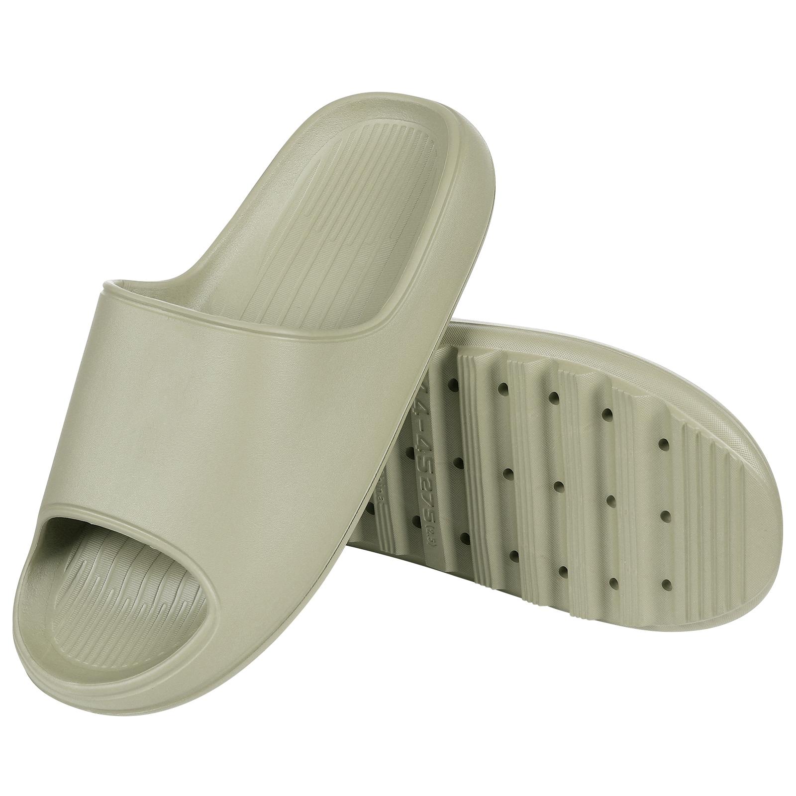 

Модные детские повседневные женские тапочки, трендовые пляжные тапочки, EVA плоские тапочки, летняя обувь для дома, ванной комнаты, брендовые унисекс мужские тапочки 39-40