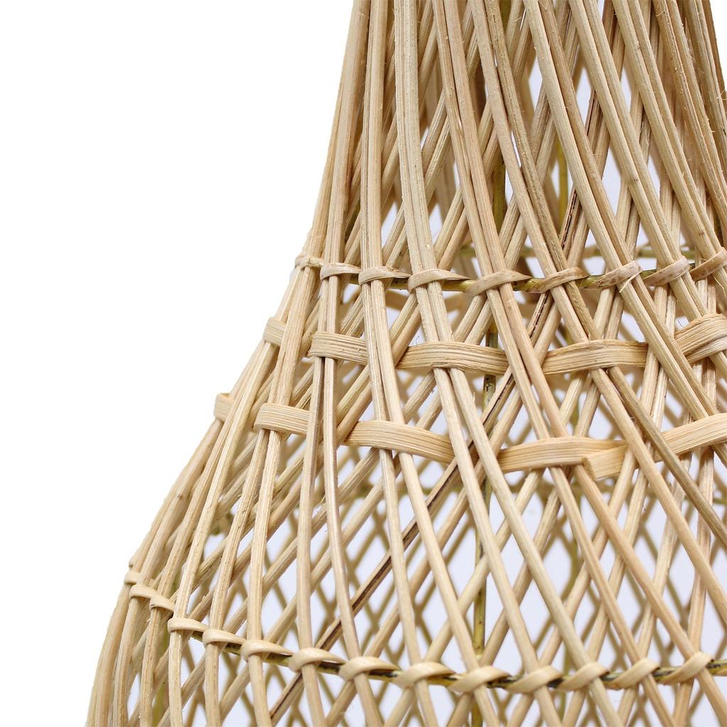 Rattan Table Lamp Natural Bulb Included