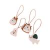 Cute Animal Pendants Handmade Key Chain Decorative Bag Charm Elephant Rabbit Lanyard Toy