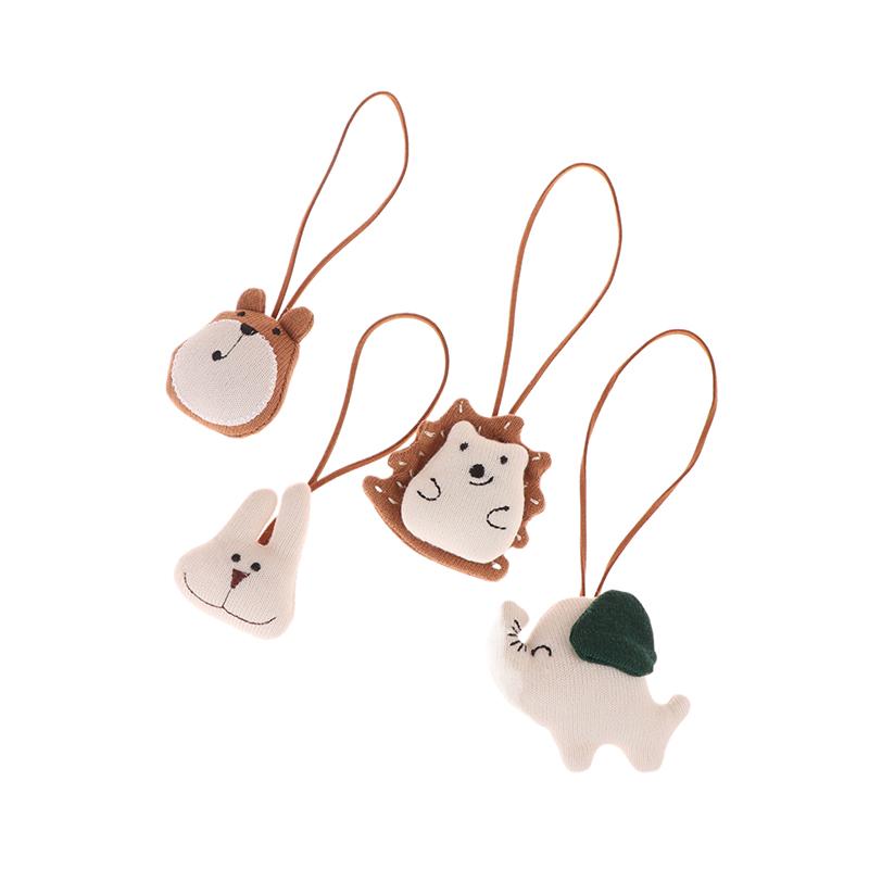 Cute Animal Pendants Handmade Key Chain Decorative Bag Charm Elephant Rabbit Lanyard Toy