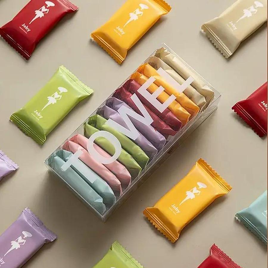 One-time Compressed Towel Washcloth Thickens the Cotton Bath Towel Travel Clean Face Independent Packing Portable Face Towel