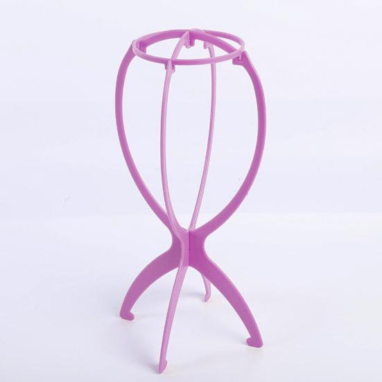Yousheng Wig Storage Holder Foldable Creative PP Folding Wig Stand Stable Tool for Home