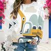 Ladies Plus Size Crew Neck Long Sleeve Sweatshirt Soft Loose Casual Street Leisure Daily Pullover