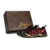 Sapatos de Corrida XA PRO 3D Respiráveis de Cano Baixo Unissexo Preto Vermelho Dourado 416174(Team80-S-BOX)