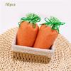 Carrot-Shaped Easter Present Bag Linen Material Drawstring Party Bags  Easter Decorations