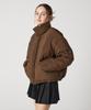 Awesome Studio Women'S Duck Down Short Padded Puffer Brown