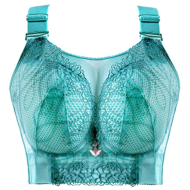 Large Size Thin Section No Steel Ring Underwear Women Receive Auxiliary Breasts 6-breasted Breathable Bra Gathered On The Support Full Cup Bra CDE
