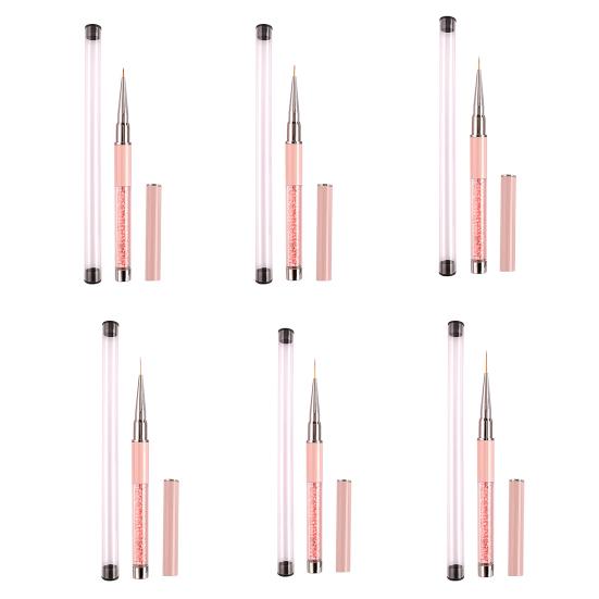 1Pc/1 Set Good Polymerization Nail Line Pen Comfortable Grip Practical Anti-break Stripe Dotting