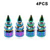4/5PCS Tire Valve Stem Caps Anodized Aluminum Wheel Valve Covers Accessories Universal Cars SUVs Bikes Trucks And Motorcycles·