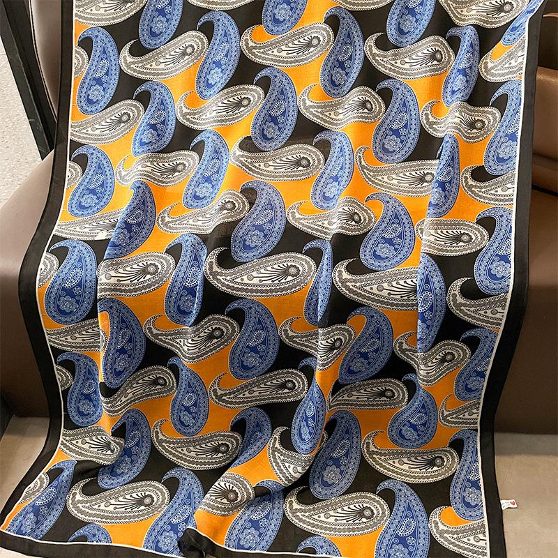 

Корейский Ретро Пэчворк Кашемировый Волнистый Шарф Шаль - Универсальная Осенне-Зимняя Верхняя Одежда для Женщин 180x90cm