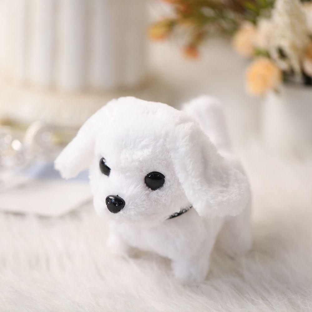 Walking Simulated Puppy Plush Walking Dog Toy Fashion Puppy Plush Toy  Chilren