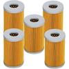 (Pack of 5) Fuel Filter Element 1A001-43160 15521-43160 Compatible with Kubota D&V Series Engine L235 L2250 L2650 L275 L2850 L2900 L2950 L2650 L4300
