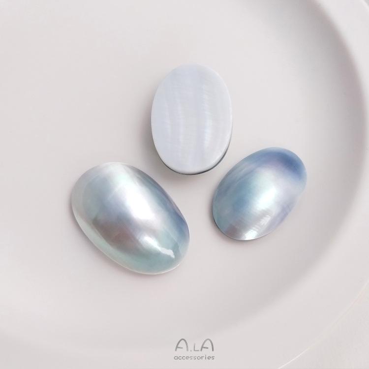 

Подвеска из натурального японского морского жемчуга мабе-кабошон для плетения проволокой, ожерелье «сделай сам»