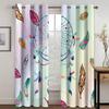 Dreamcatcher Printed Woven Curtains Two Independent Curtains on The Left and Right Blackout Curtains for Bedrooms