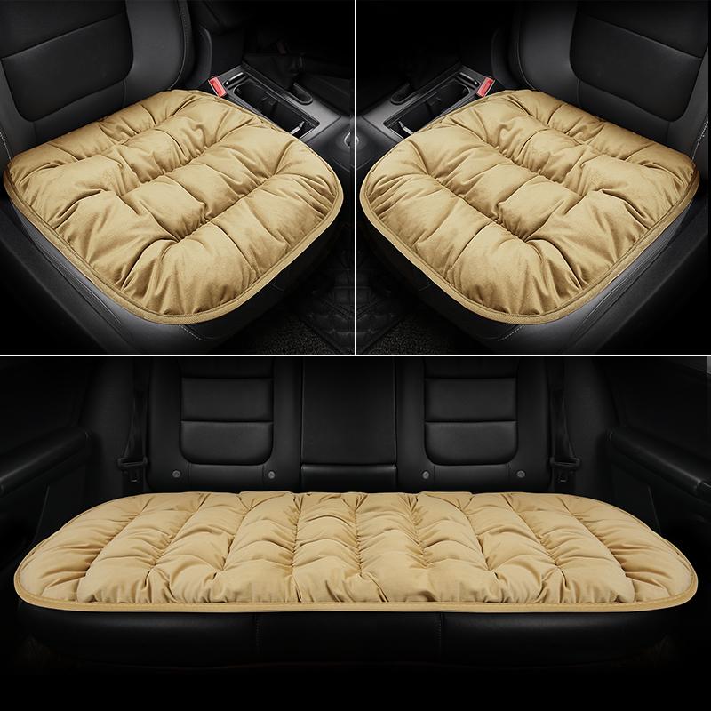 Car Seat Cushion Seat Cover General Front Rear Full Set Down Feather Breathable Protector Mat Pad Auto Accessories for Most Cars