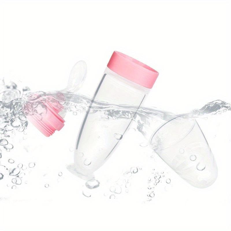 Baby-Reispastenflasche, Baby-Silikon-Milchflasche, Fütterungslöffel für Babys, Silikon-Quetschlöffel, Reispastenflasche, Babyflasche