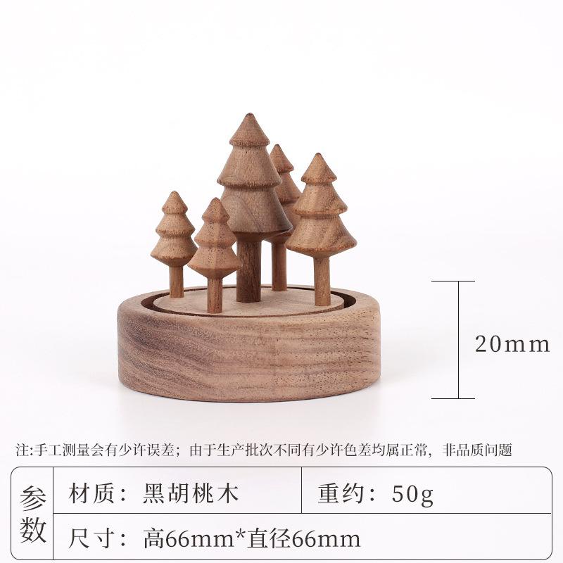 Handmade Walnut Wood Forest Aroma Diffuser – Natural Essential Oil Diffuser for Car, Home & Office, Decorative Wooden Fragrance Gift