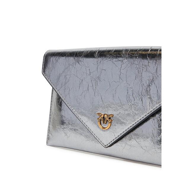 Handbag PINKO Flat Purse Mini AI 25-26 PCPL 105347 A2OT Silver