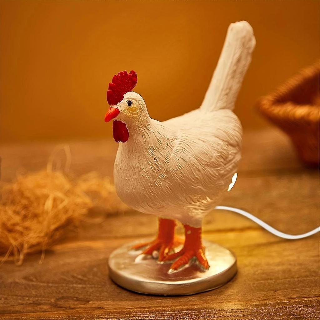Zabierz do domu lampkę jajko kurczaka wyglądającą jak prawdziwe - 3D LED lampka nocna z USB