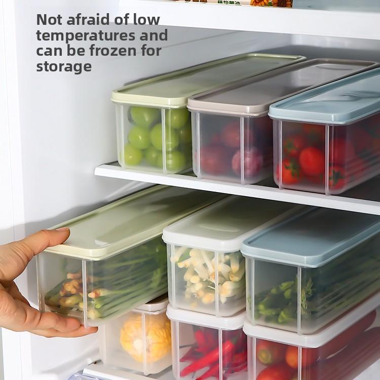 Noodle Rectangle Fridge Food with Lid Kitchen Grocery Food Hanging Noodle Storage Crisper Boxes