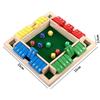 4 Player Wooden Shut The Box Dice Games Classics Close The Box Game for Adults Kids Family Classroom Home Party or Pub