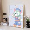 DIY Diamond Painting Cute Little Cat Cross Stitch Kit Mosaic Art Diamond Painting Full Circle Diamond Home Decoration