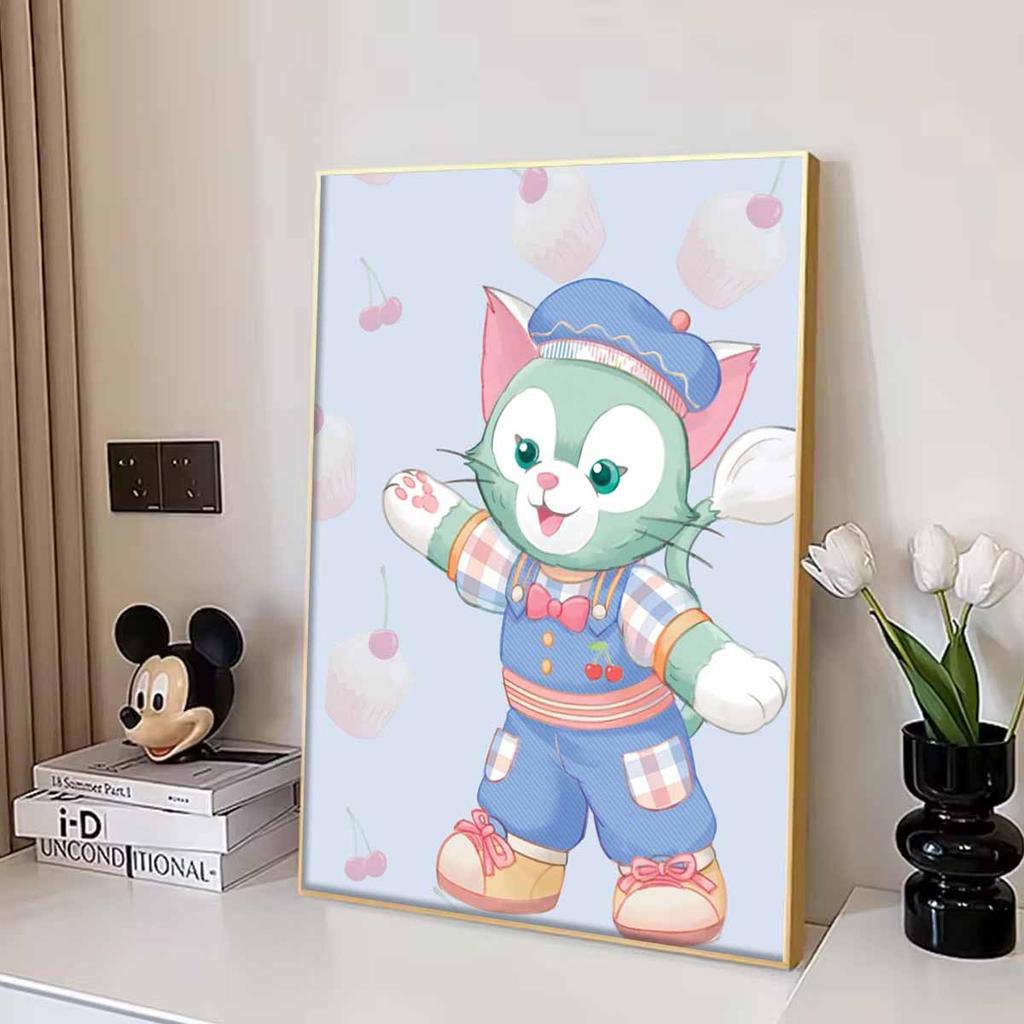 DIY Diamond Painting Cute Little Cat Cross Stitch Kit Mosaic Art Diamond Painting Full Circle Diamond Home Decoration